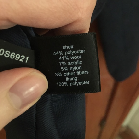 The Limited navy pea coat - Picture 4 of 5